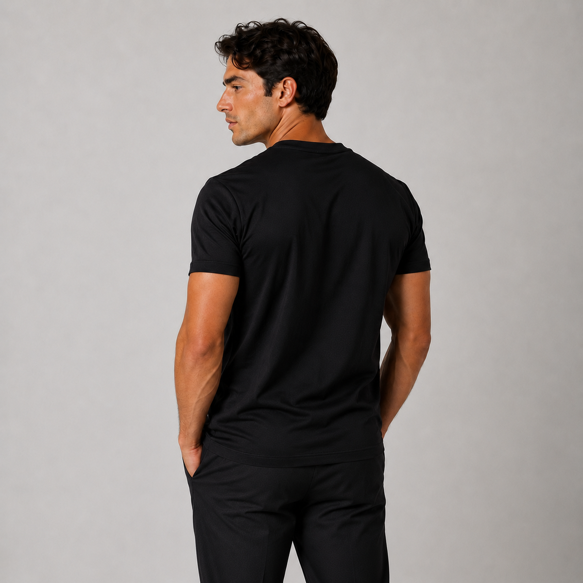 AV | Black Mercerized T-shirt