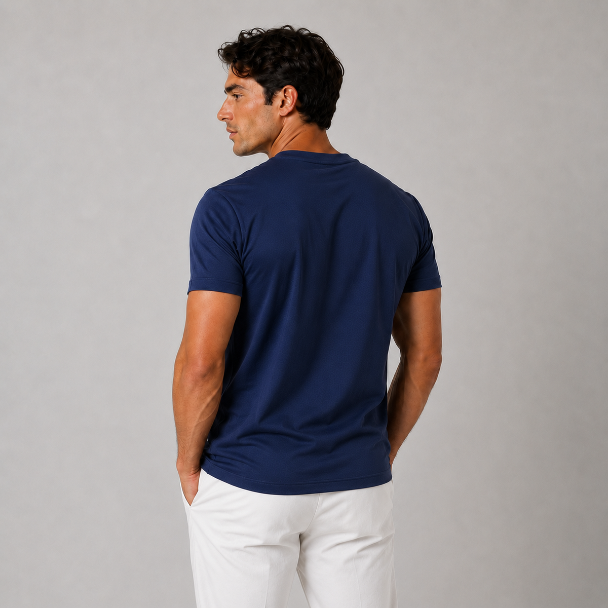AV | Blue Mercerized T-shirt