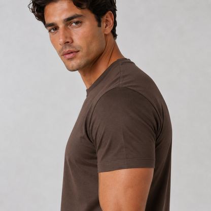 AV | Brown Mercerized T-shirt