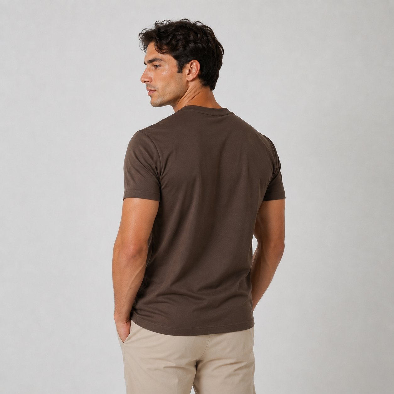 AV | Brown Mercerized T-shirt