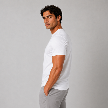 AV | White Mercerized T-shirt